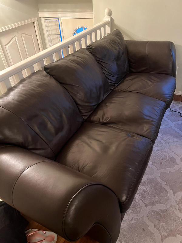 Brown Leather Sofa