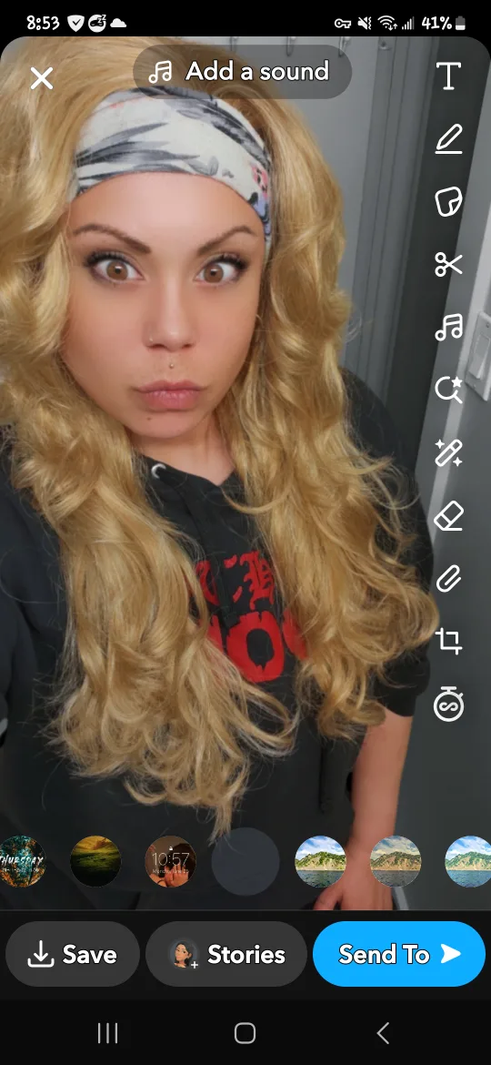 Real hair Hairdesigners Blonde floral headband wig thumbnail