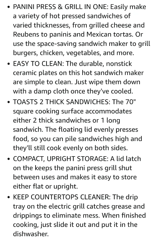 🧡 Proctor Silex 2-in-1 Panini Press and Grill image indicator(6)
