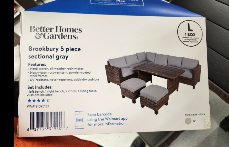 5 Piece Patio Sectional * Moving Sale* - photo 2