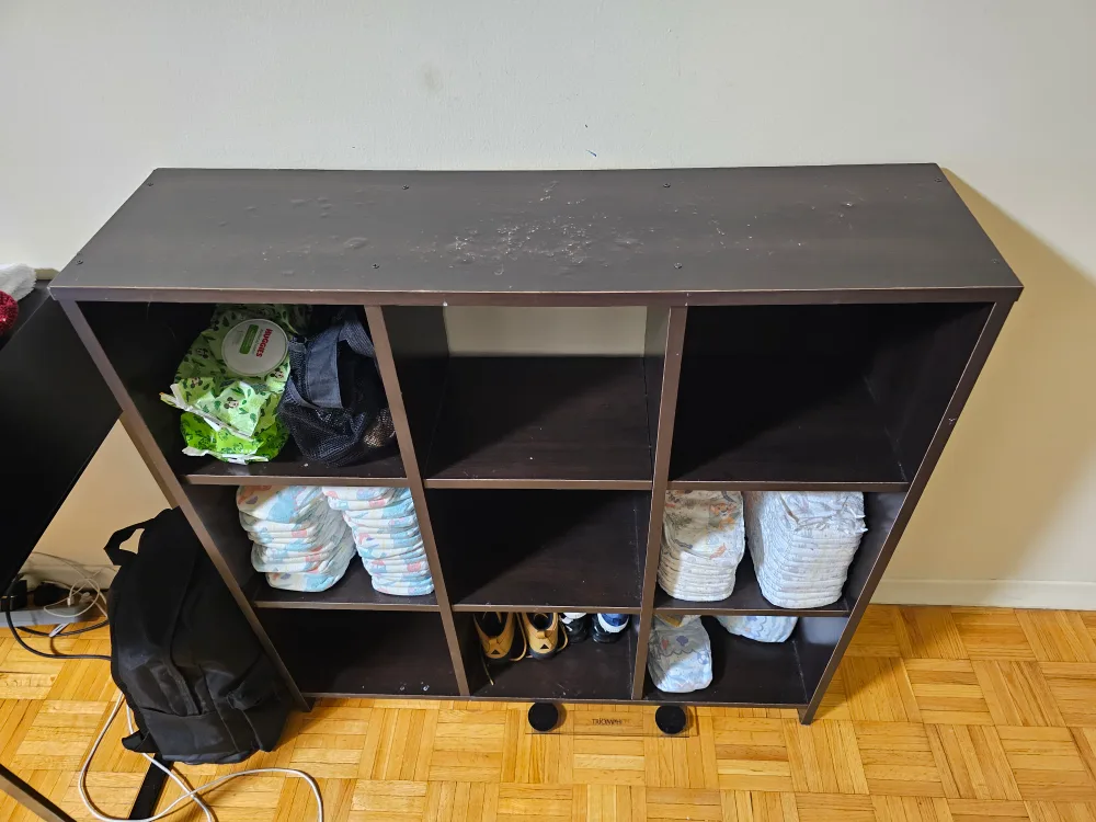 Black 9-Cube Storage Shelf thumbnail