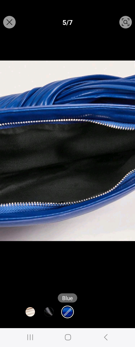 Blue Pleated Clutch - photo 5