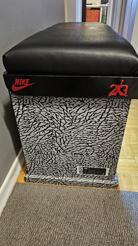 AIR JORDAN SNEAKER STORAGE BENCH ONLY $250 - photo 2