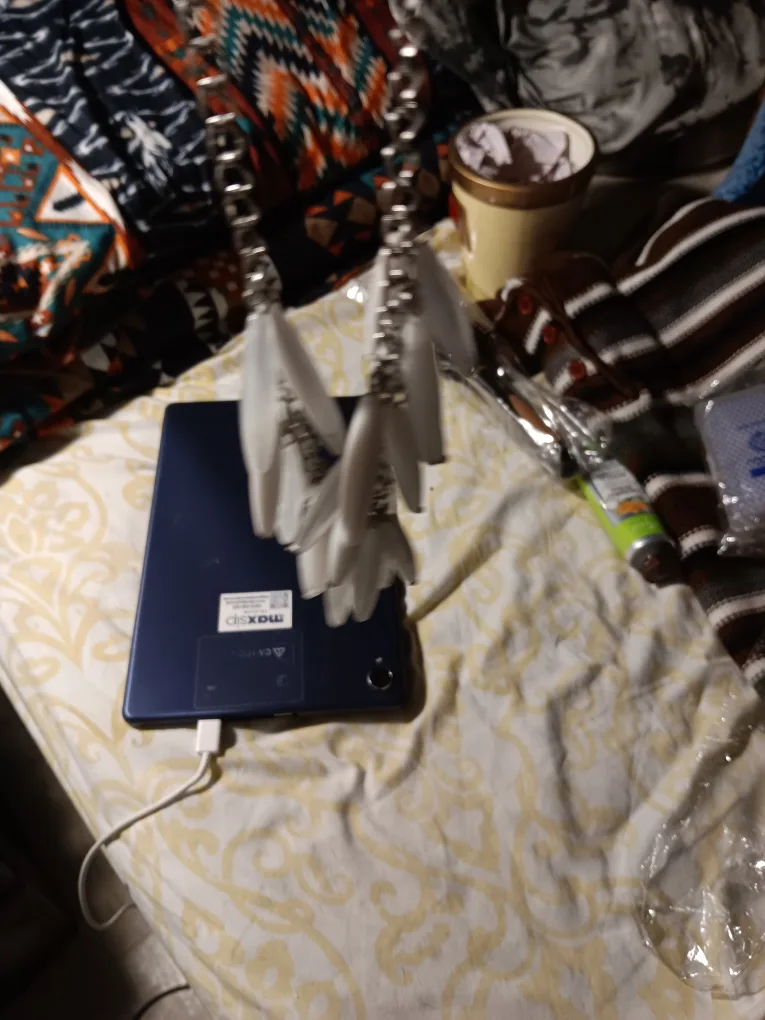 White Beaded Necklace and Earrings❤️ image indicator(2)