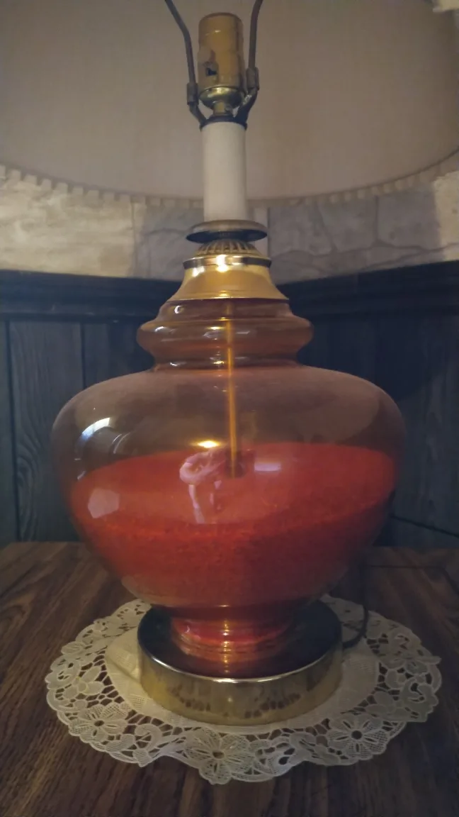 Vintage Table Lamp with Pleated Shade image indicator(4)