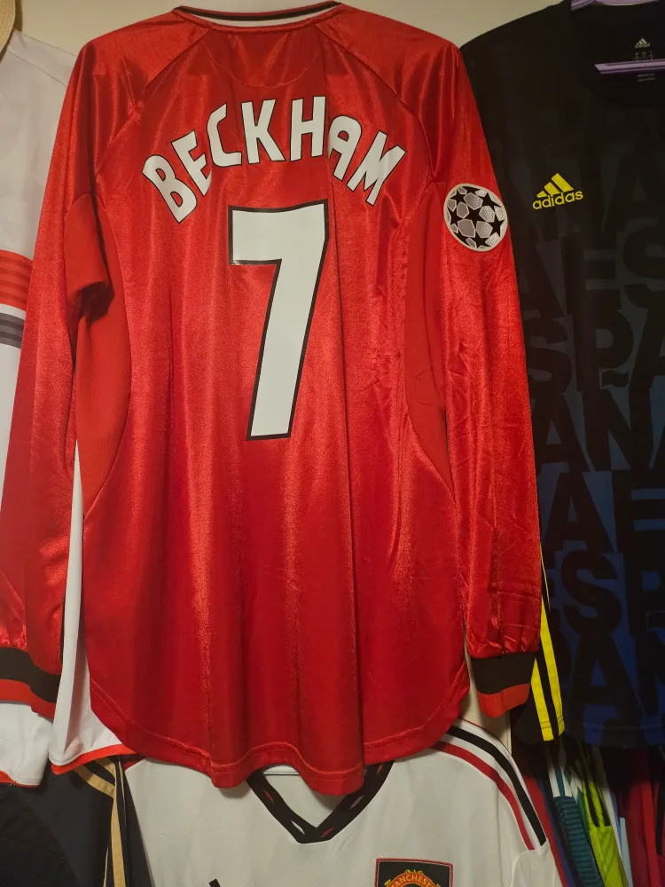 Manchester united 98/99 Umbro England soccer jersey image indicator(2)