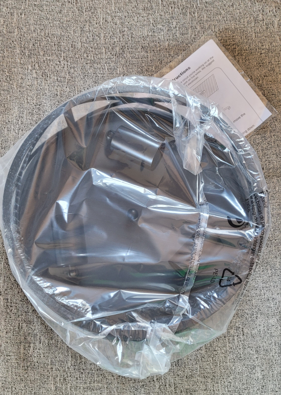 13 inch, matte black, 3-light, flush mount ceiling light fixture - photo 5