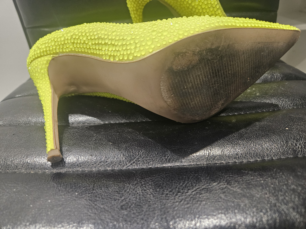 Steve Madden Yellow Rhinestone Heels - photo 2