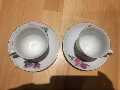 Vintage Teacup and Saucer Set image indicator(7)