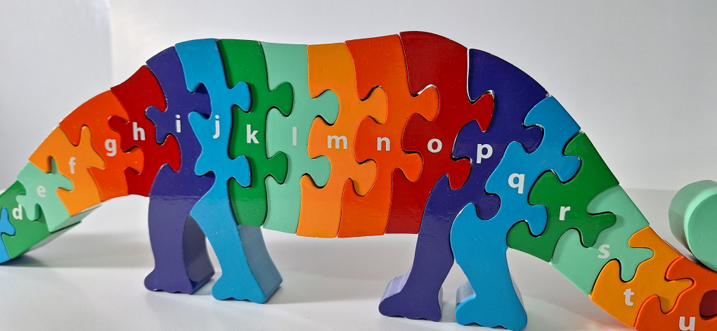 Wooden Alphabet Dinosaur Puzzle - photo 3