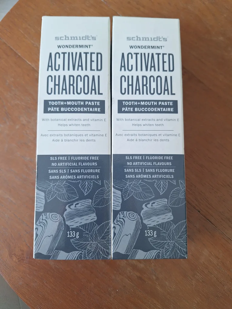 2 x Schmidt's Wondermint Activated Charcoal Toothpaste thumbnail