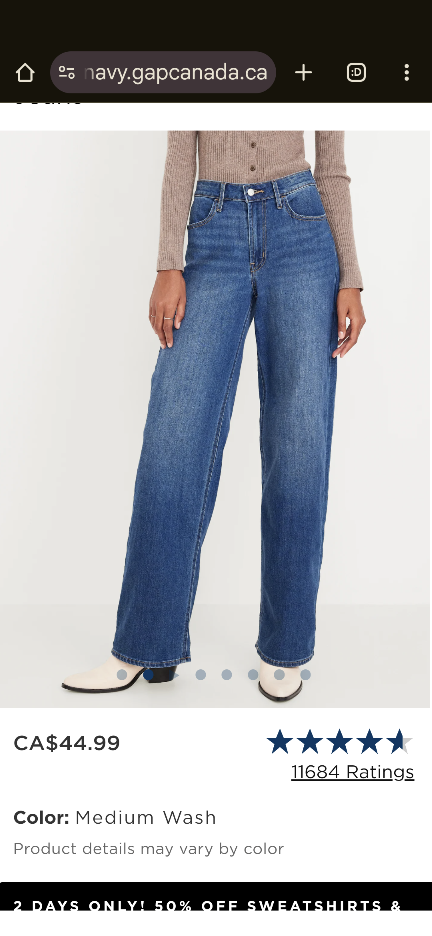 Old Navy High-wasted Wow Wide Leg Jeans - photo 3