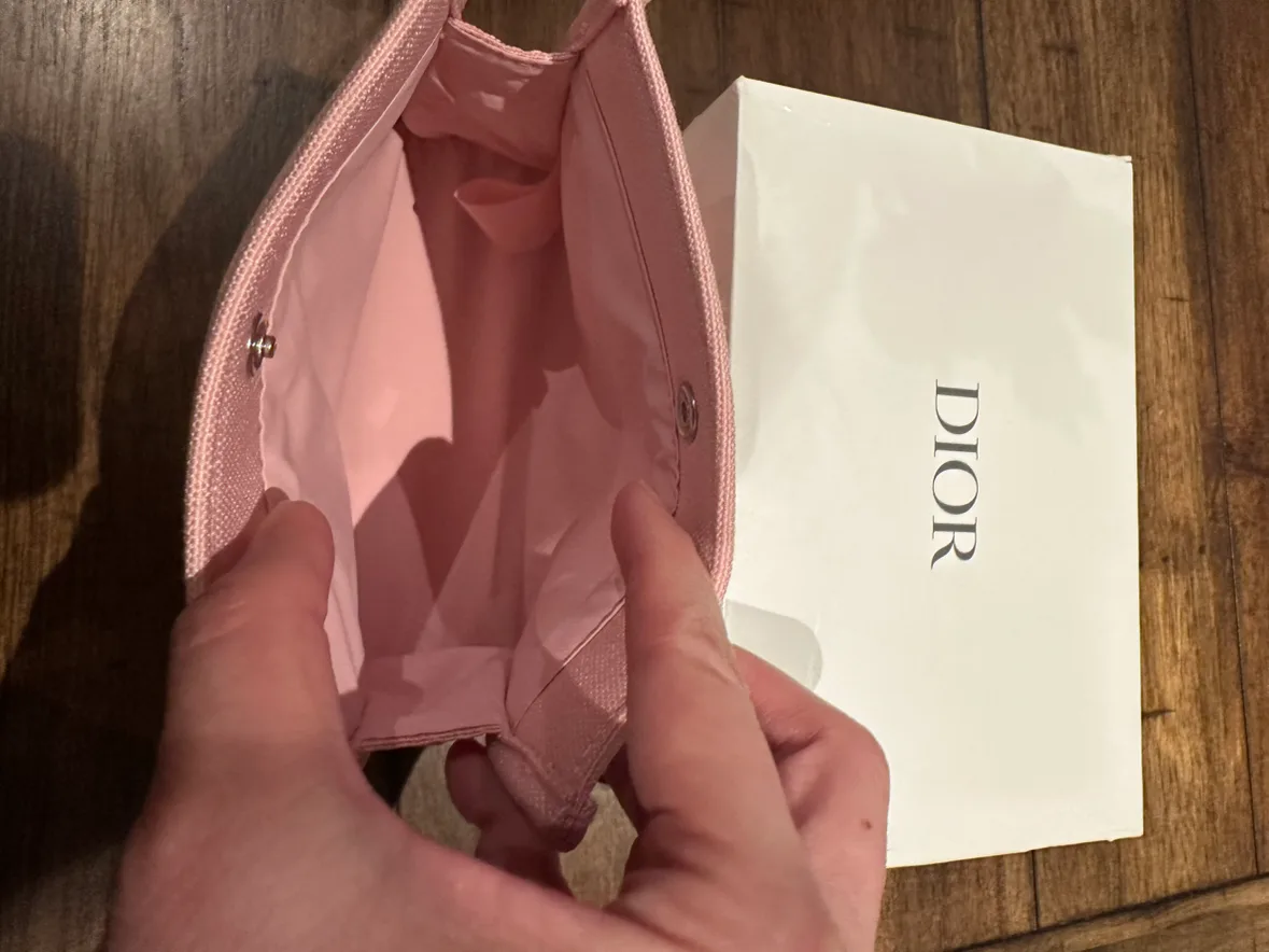Authentic Brand New Novelty Item Dior  Beauty Pouch image indicator(2)