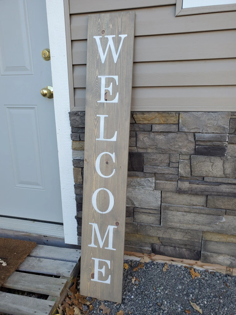 Entrance Wooden Welcome Sign - photo 2