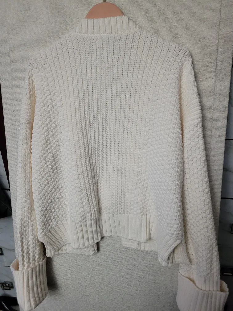 Abercrombie & Fitch White Cardigan image indicator(4)