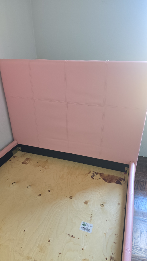 Kids Pink Upholstered Twin Bed - photo 2