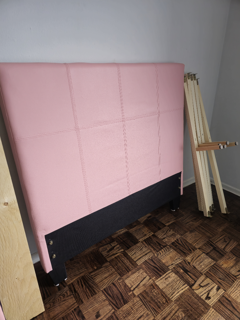 Kids Pink Upholstered Twin Bed - photo 3