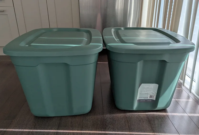 2x 68-L Stackable Storage Box with Lid thumbnail