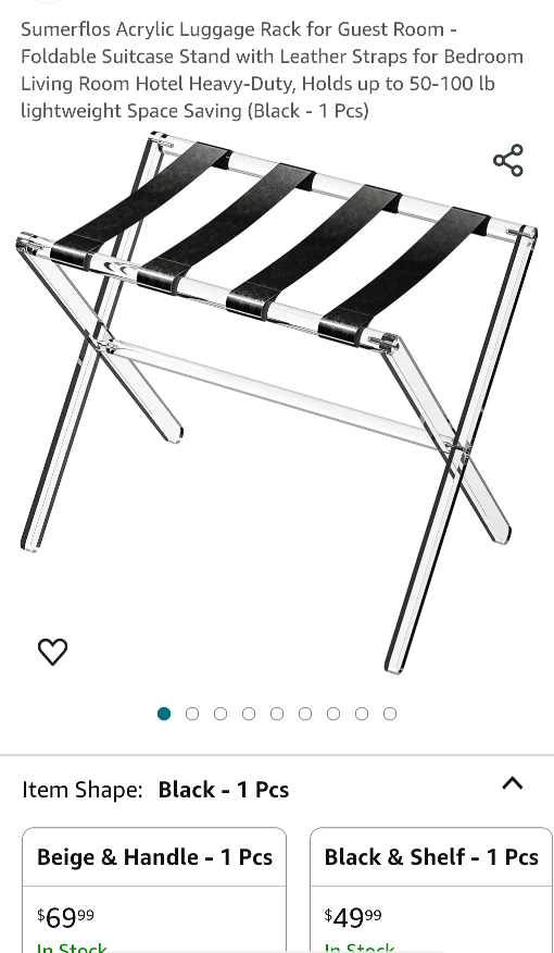 Acrylic Luggage Rack - photo 5