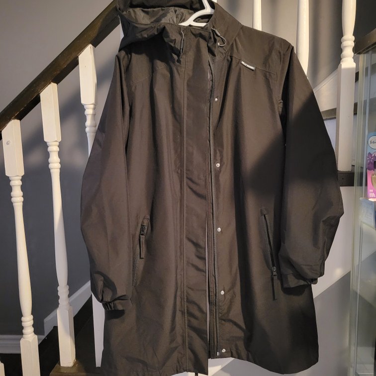 Black Rain Jacket with Hood