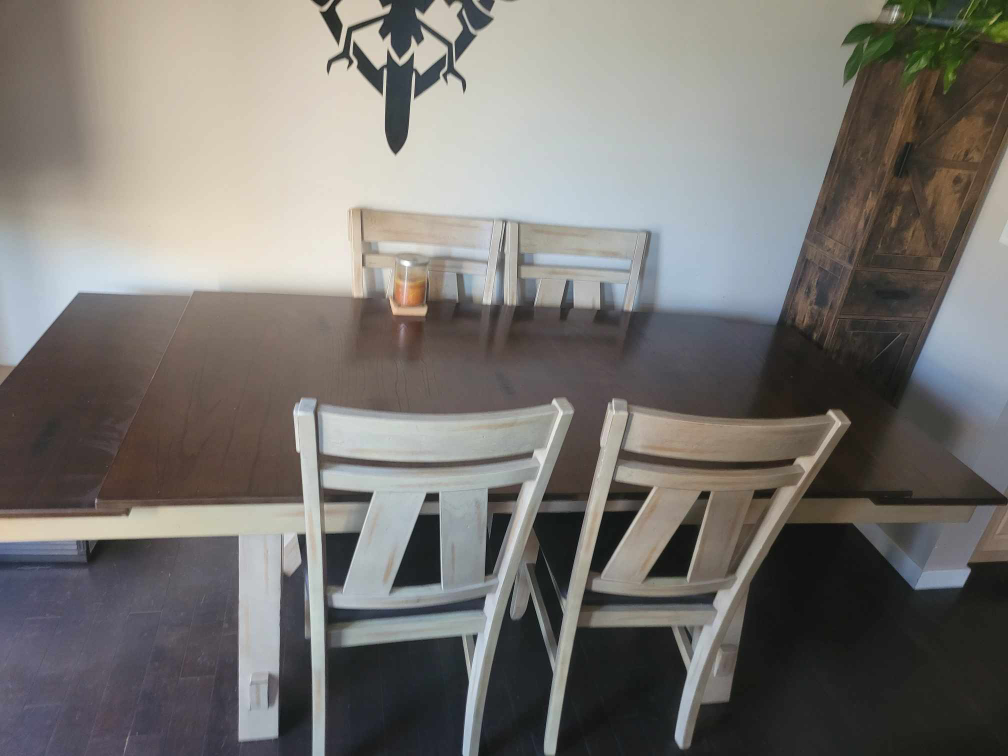 Dining Table Set with Bench - photo 2