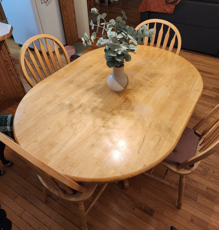Wooden Dining Table and Chairs Set
