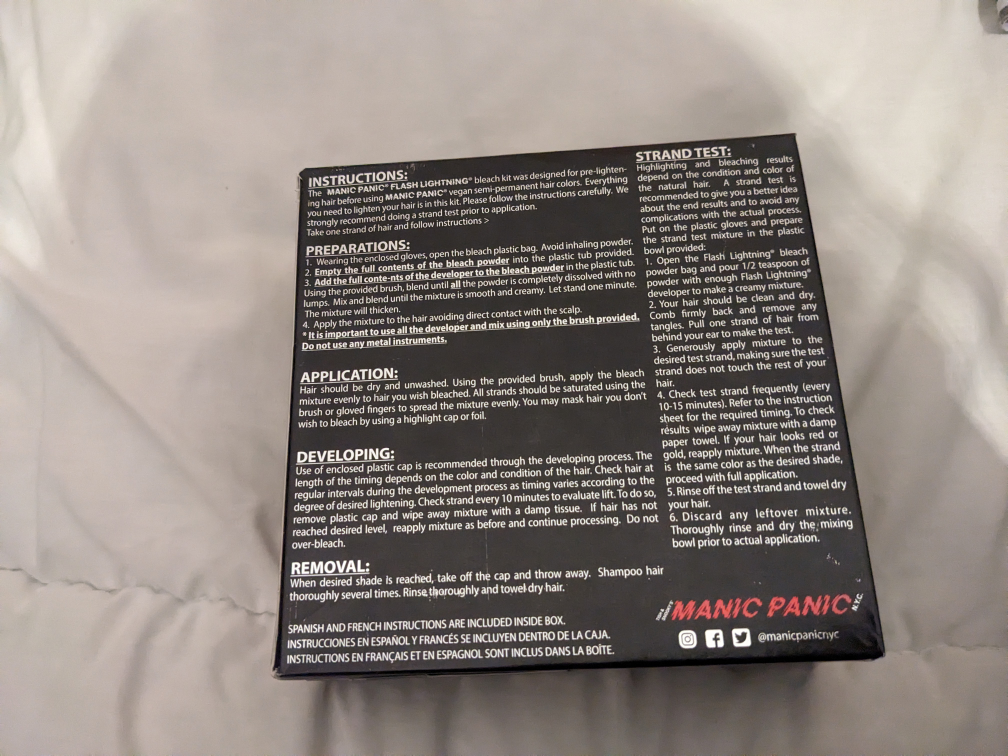 Manic Panic Flash Lightning Super Strength Bleach Kit - photo 2