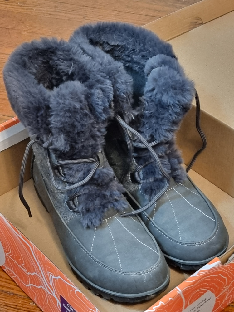 JBU Women's Colorado Dark Grey Winter Boots Size 8