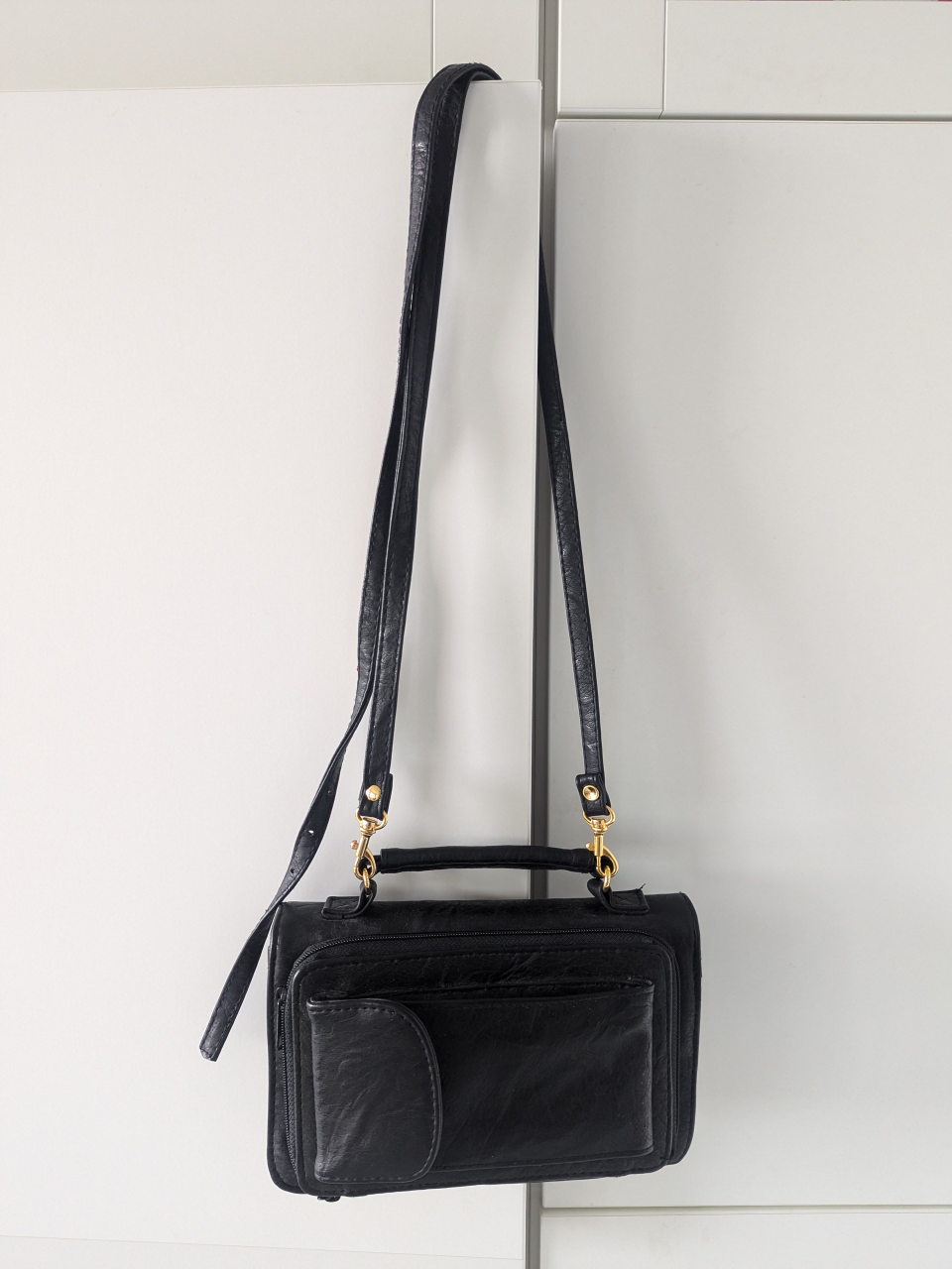 Black Leather Crossbody Bag - photo 3