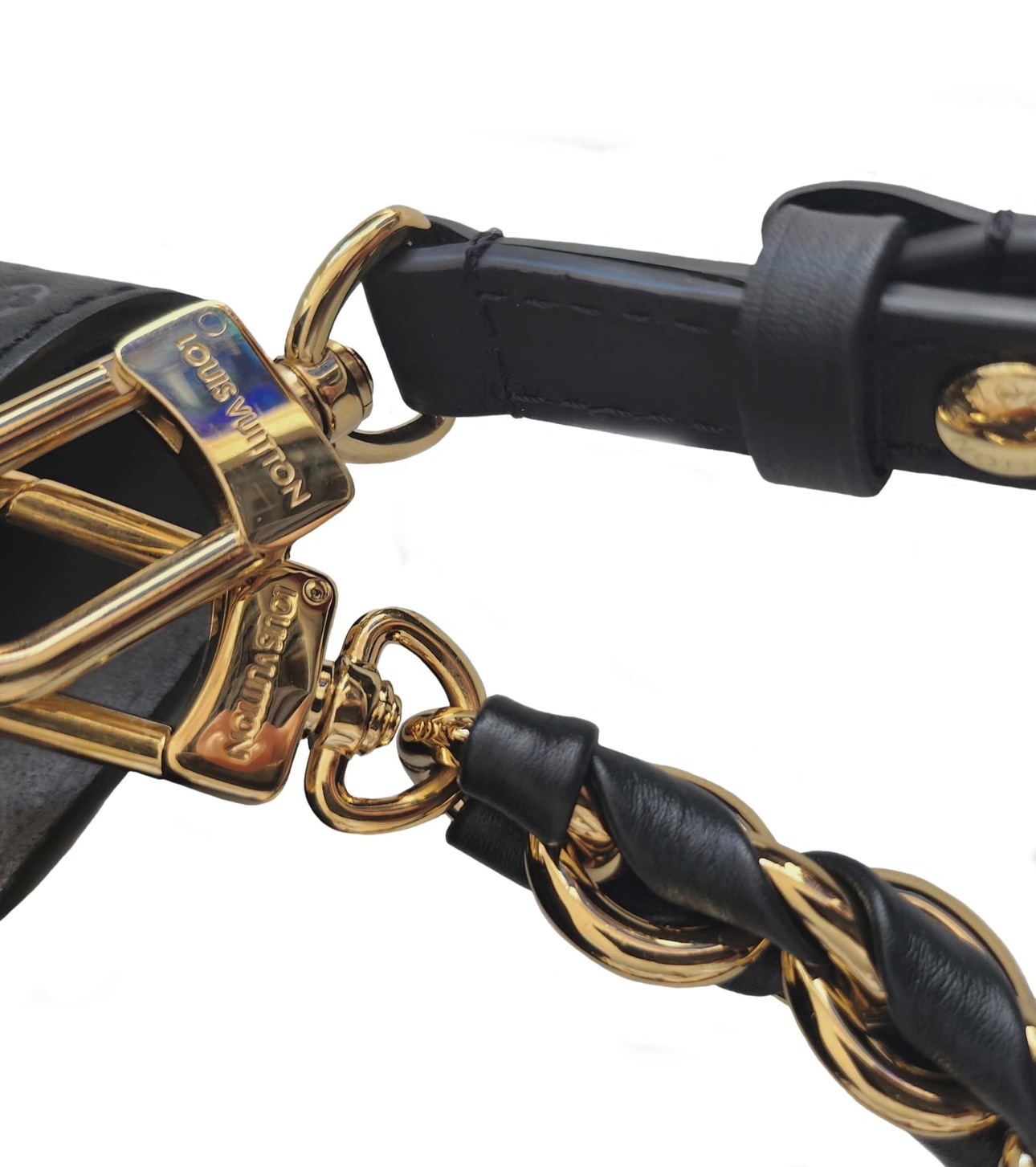 Louis Vuitton Black Calfskin Nanogram Neonoe BB Bag - photo 4