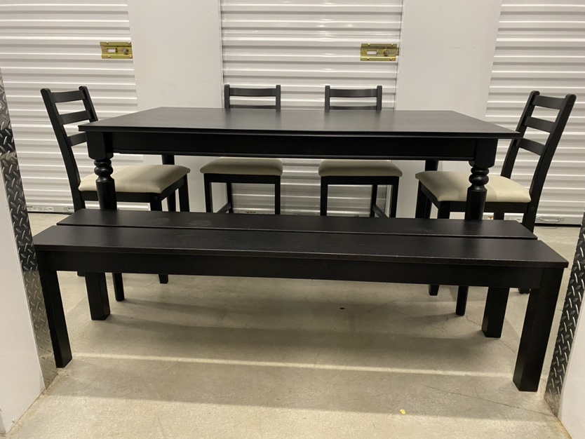 Can deliver—IKEA extendable table, bench and 4 chairs - photo 4