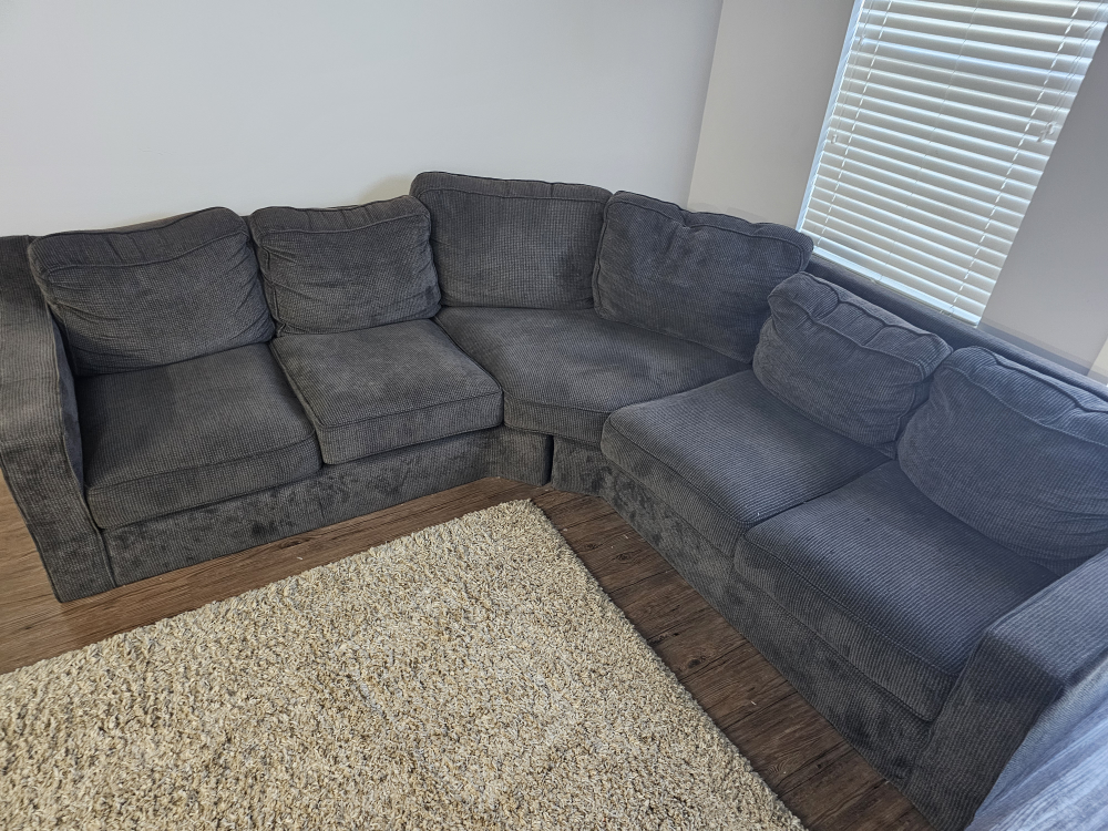 Dark Grey Sectional Sofa - photo 2