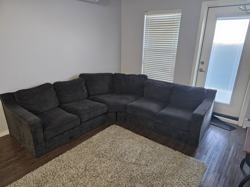 Dark Grey Sectional Sofa - photo 4