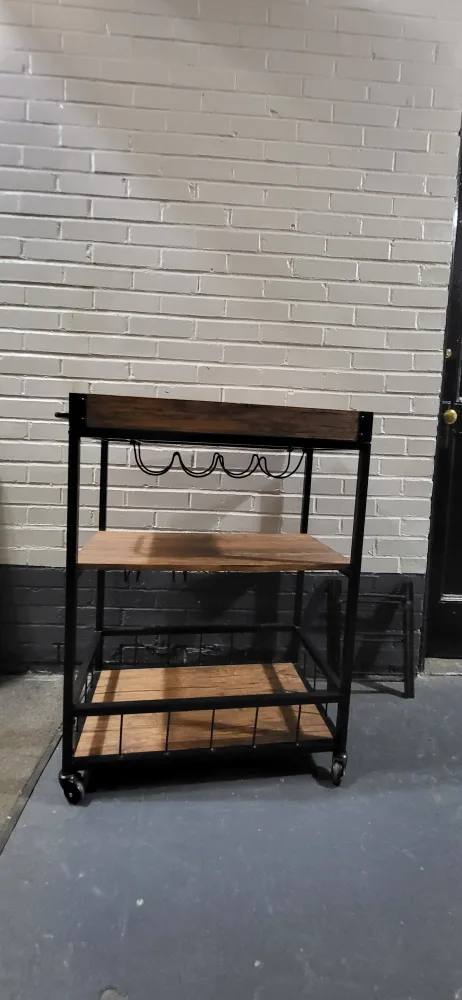 Wooden Wine Cart image indicator(2)