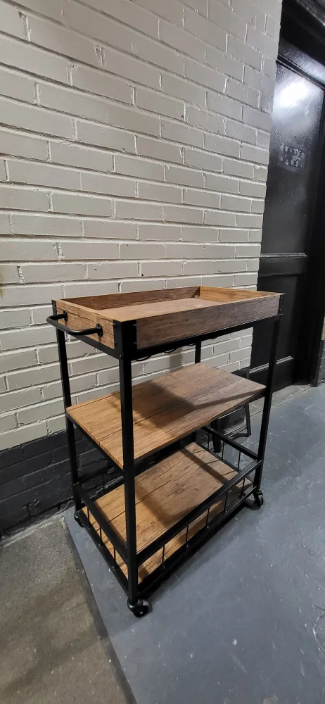 Wooden Wine Cart image indicator(3)