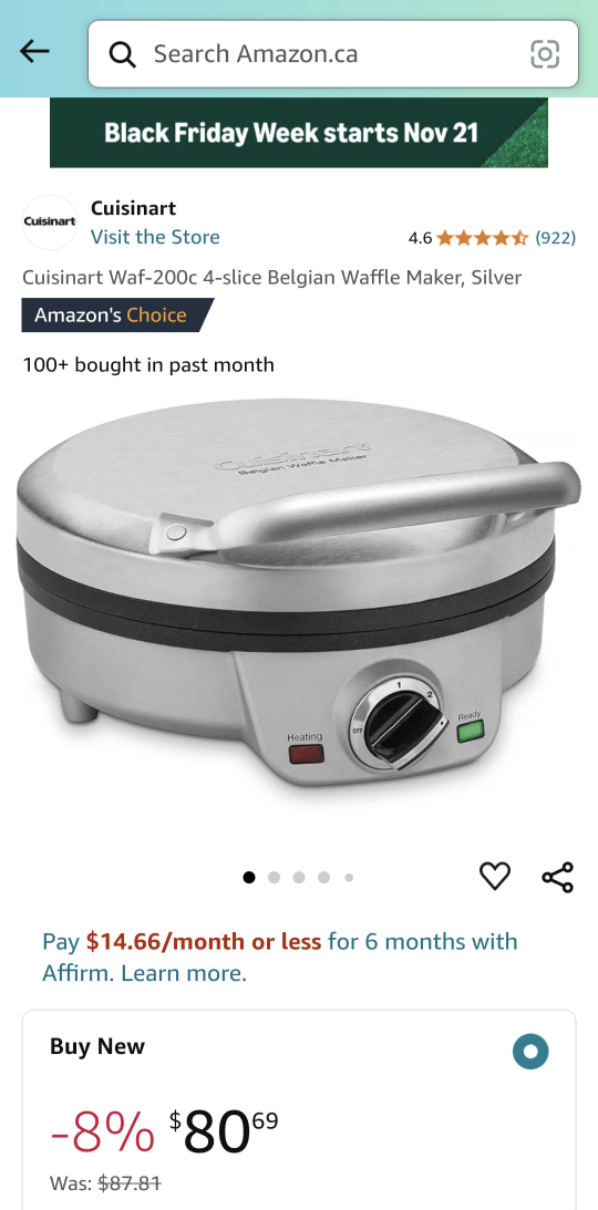 Cuisinart Waffle Maker