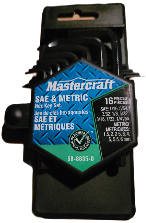 Mastercraft SAE & Metric Hex Key Set