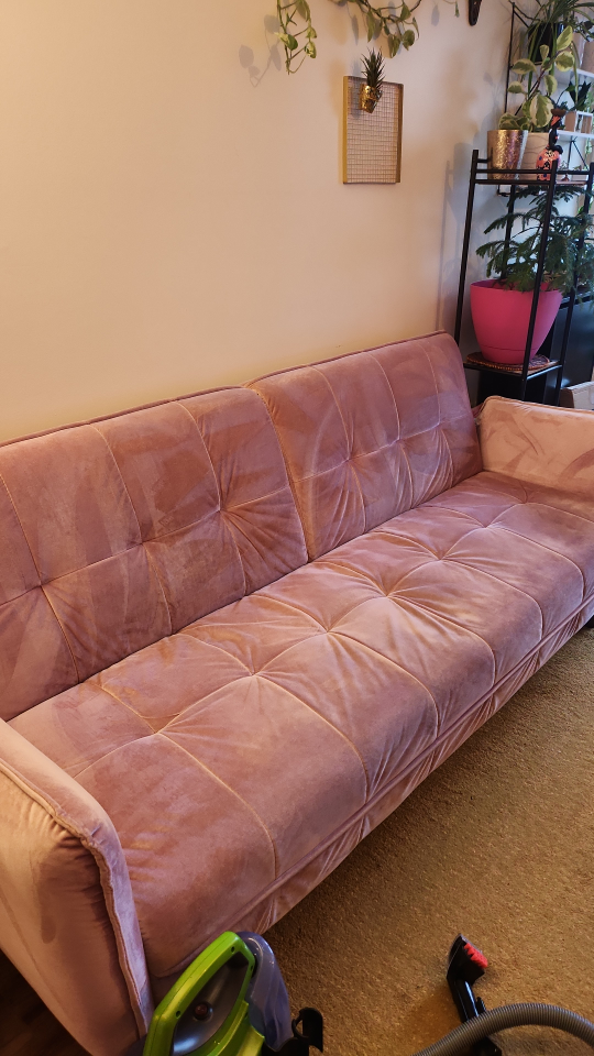 Pink sofa bed
