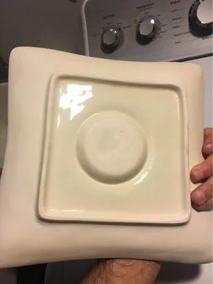 Ceramic Serving Platter with Dip Bowl image indicator(8)
