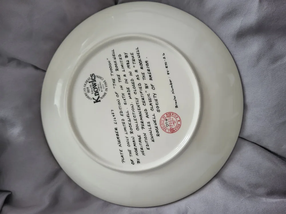 Norman rockwell plate 🥕 image indicator(2)