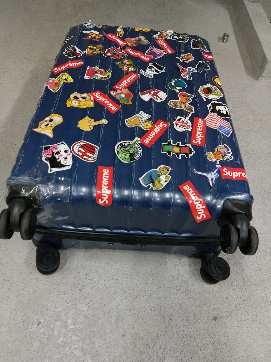 Blue Suitcase with Stickers - photo 3