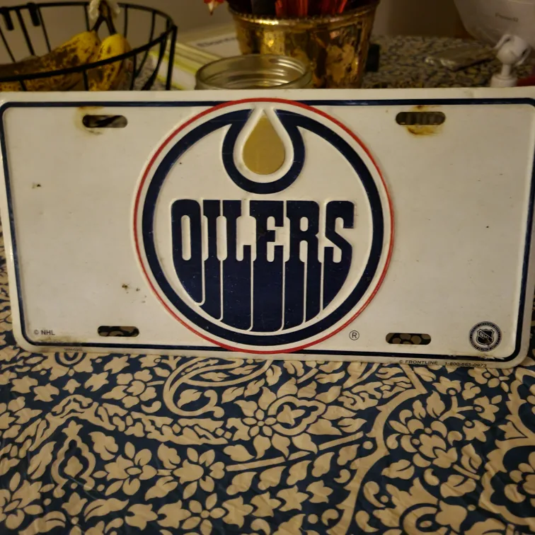 Edmonton Oilers License Plate#freecycle thumbnail