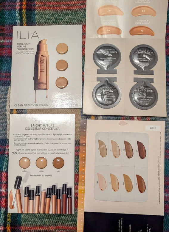 Ilia, Fenty Beauty, Urban Decay: Foundation & Concealer samples image indicator(2)