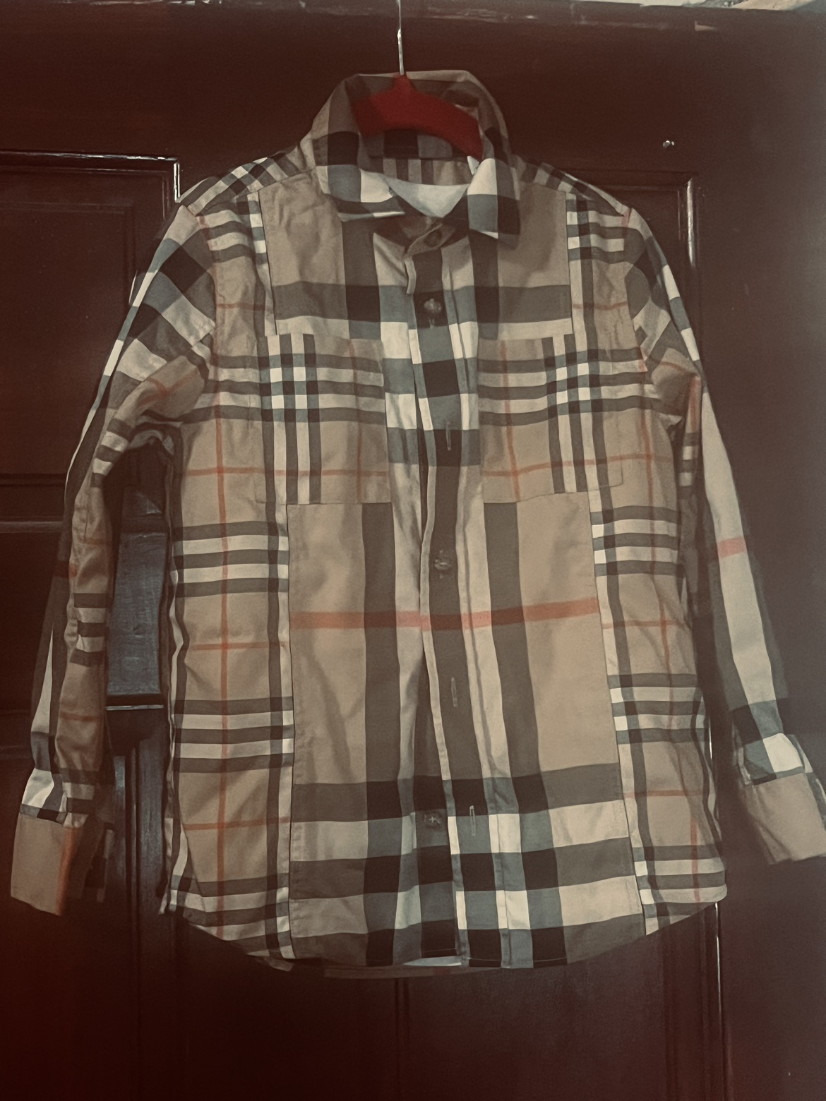 Burberry kids button down size 6