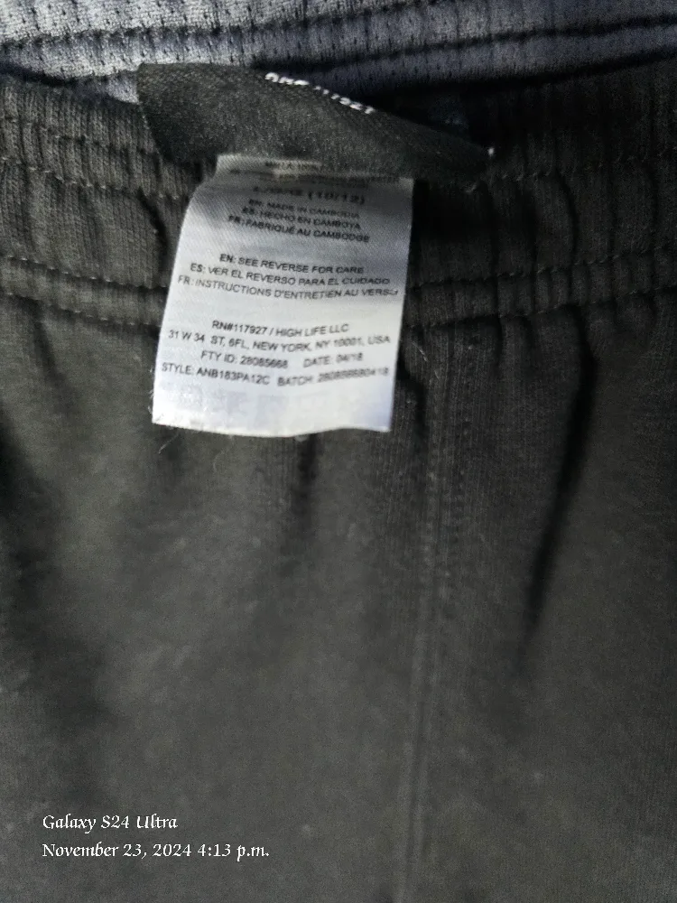 And1 Boys Black Sweatpants Size Large - 10-12 image indicator(3)