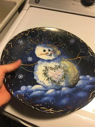 Snowman Christmas Plate image indicator(7)