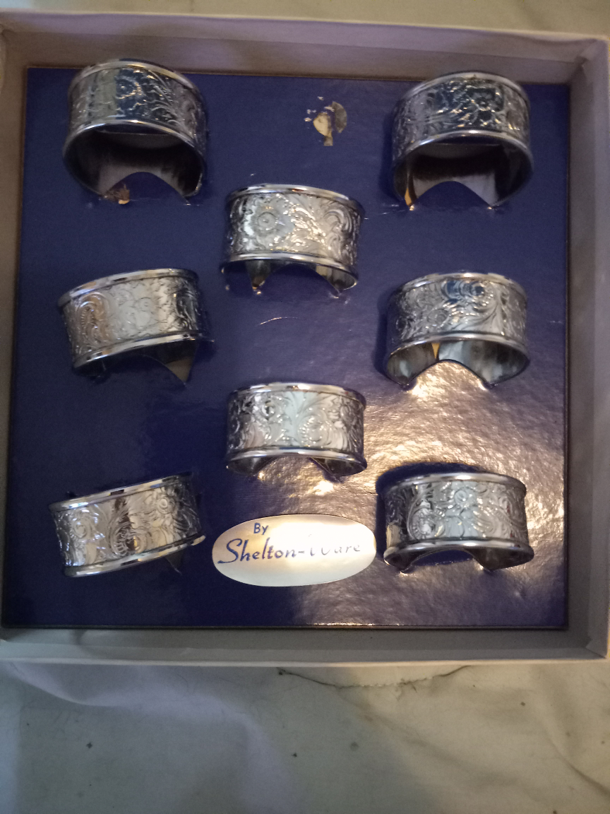 Shelton Ware Carefree Chromium Napkin Rings