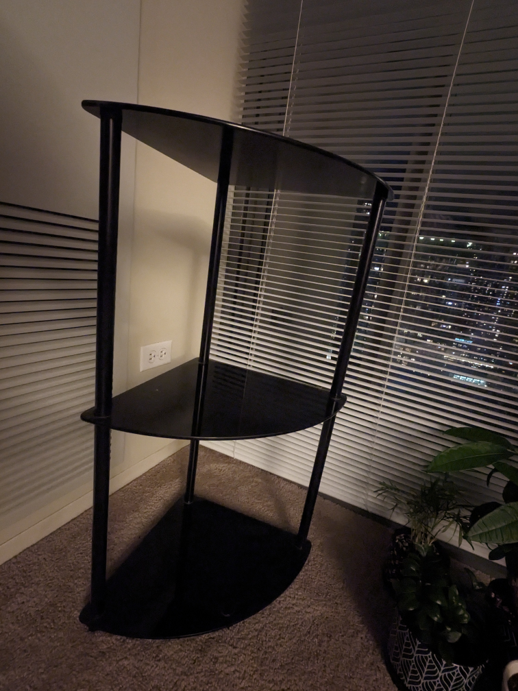 Black Corner Shelf