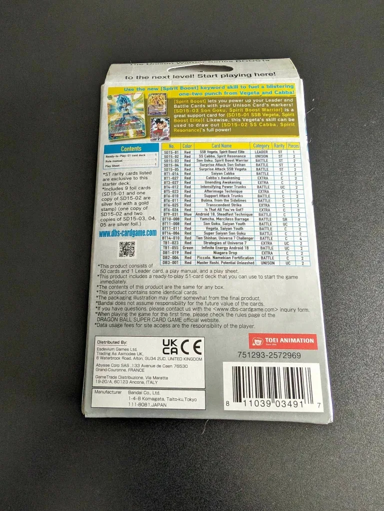 Sealed Dragonball Pride Of The Saiyans Deck - read bio image indicator(5)