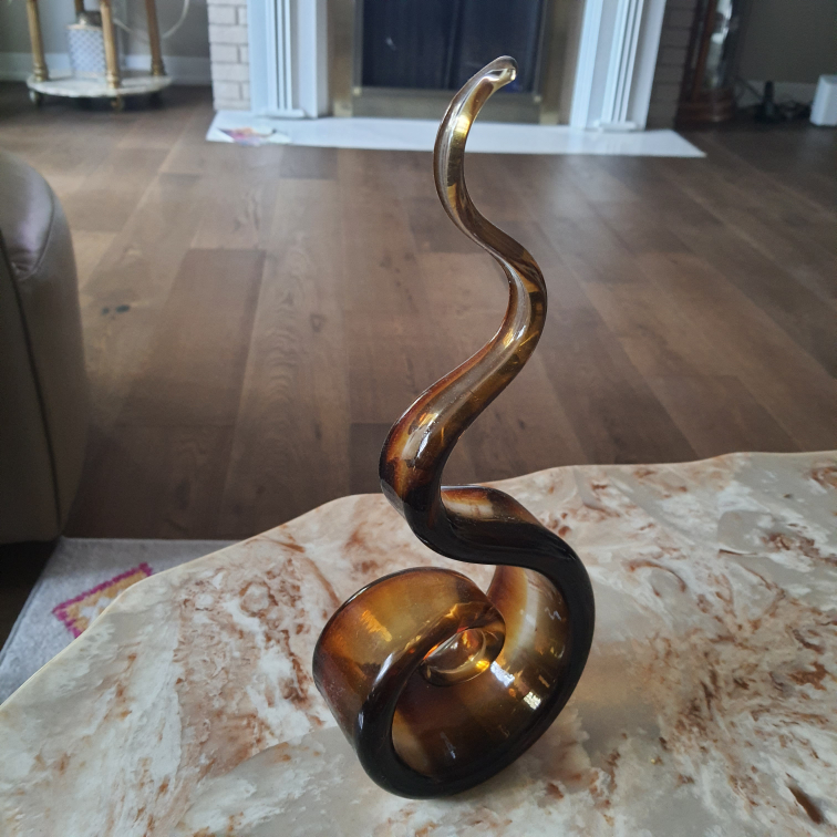 Murano Style Art Deco Glass Sculpture  - photo 3